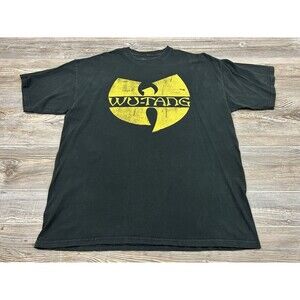 WU TANG CLAN Shirt Adult 2XL Black Gza Rza ODB Hip Hop Rap Tee 100% Cotton 2017